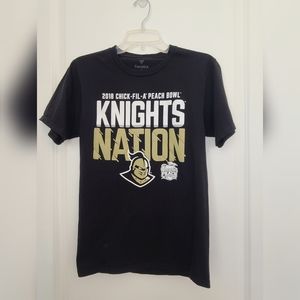 Fanatics UCF Knights Tee T-Shirt Black S 2018 Chick-fil-A Peach Bowl